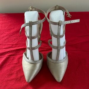 Mix No. 6 Gold Strappy Heels